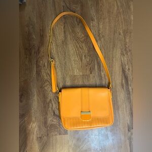 Ted baker vibrant orange crossbody bag with adjustable strap